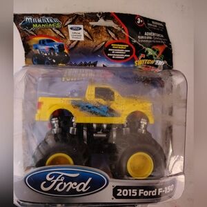 Monster Truck Ford F-150 Toy Maniacs Friction Powered Yellow
